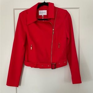 NWT Lucy Paris Red Moto Jacket